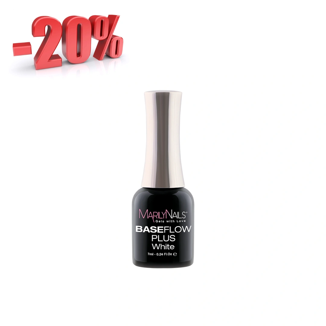 MarilyNails BaseFlow Plus White 7ml főképe